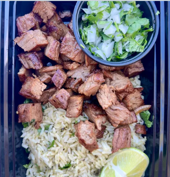 Cilantro Lime Carne Asada meal prep by Meal Preps 4 Fuel